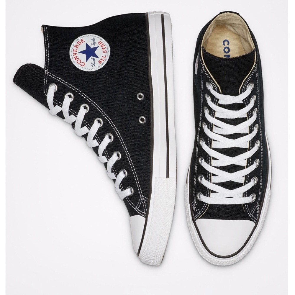Black high top converse